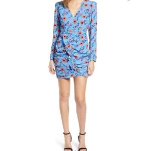 ASTR The Label Floral Print Ruched Dress